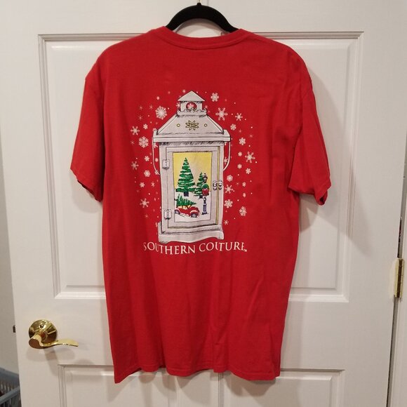 Ladies' Southern Couture Christmas Tee, Size L, VGUC - Picture 4 of 13